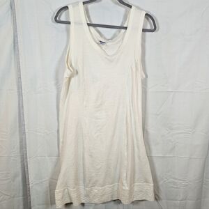 Vintage Damart Thermal Long Under Slip Women's Large Cream